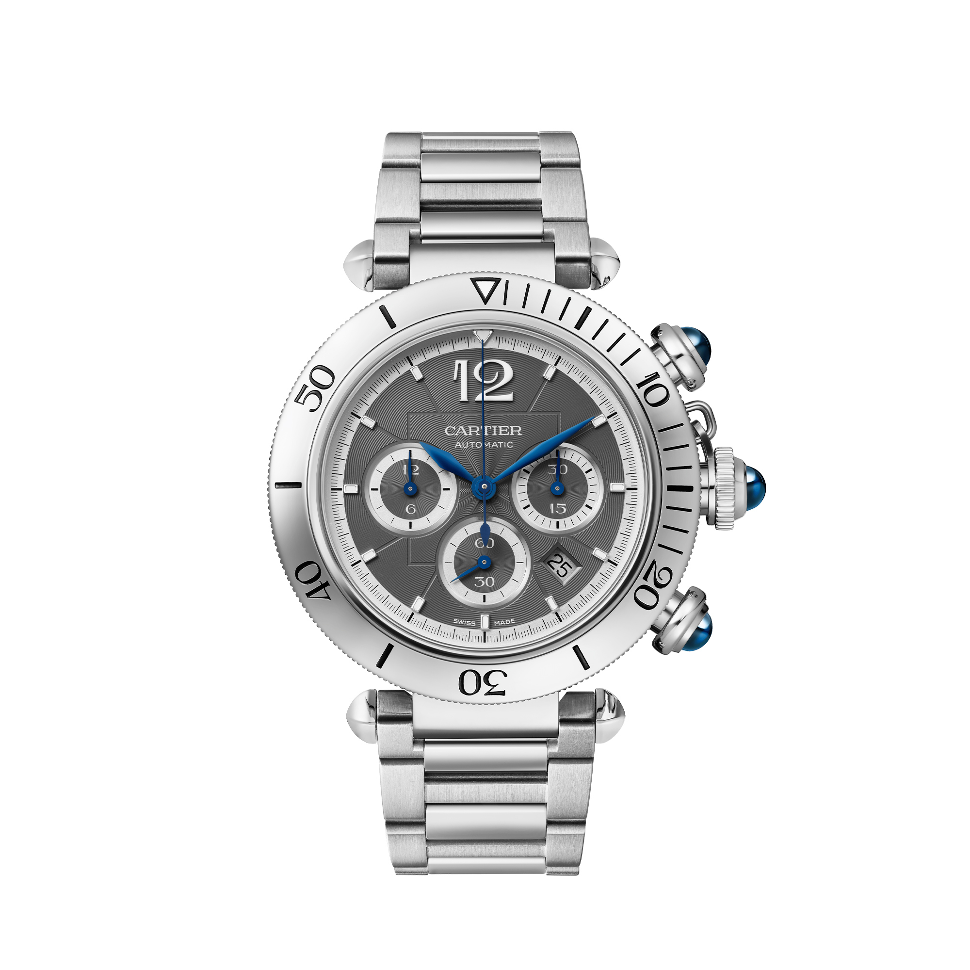 Pasha de Cartier Automatic Chronograph 41 mm Stainless Steel